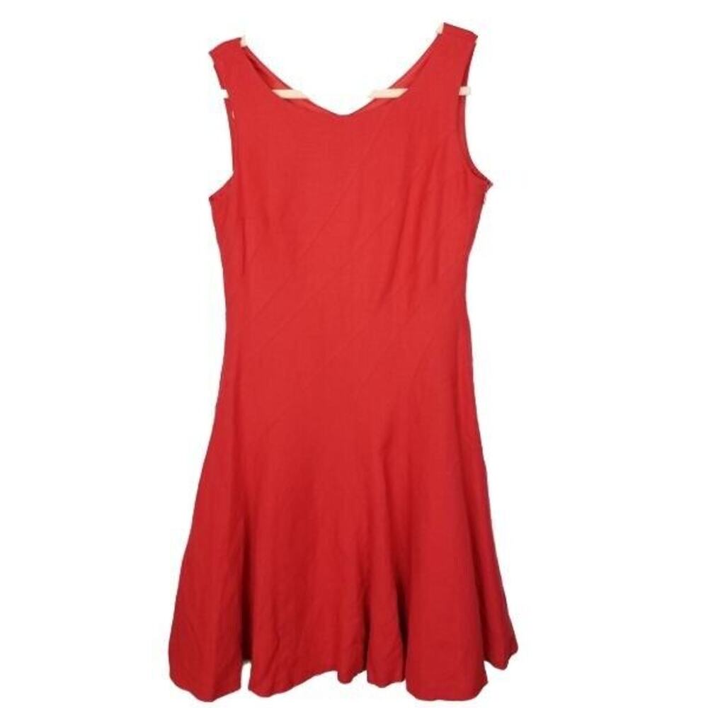 Calvin Klein Womens Fit Flare A-Line Dress Sz 6 Wedding Guest Holiday Christmas